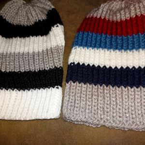 Hand knitted hats